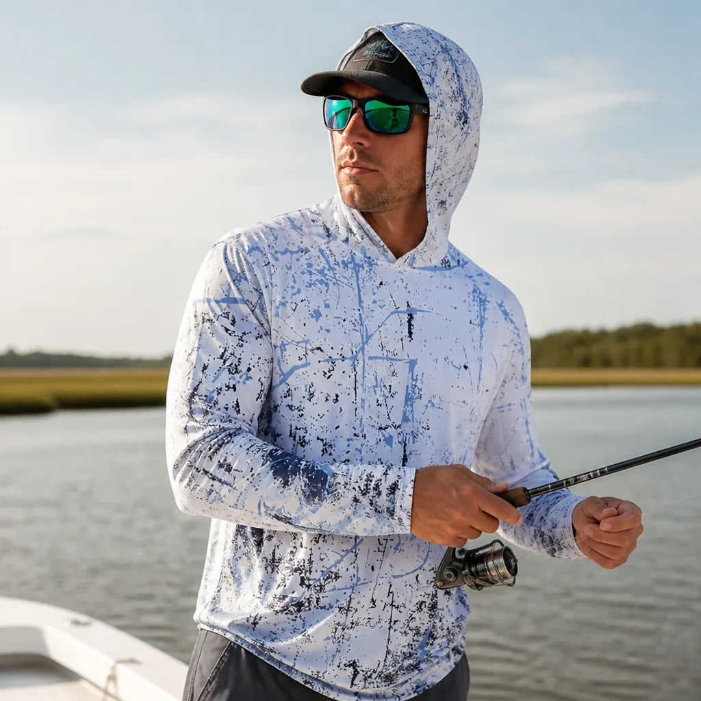 Men's Sun Hoodie UPF 50 Sweat-Wicking Quick-Dry