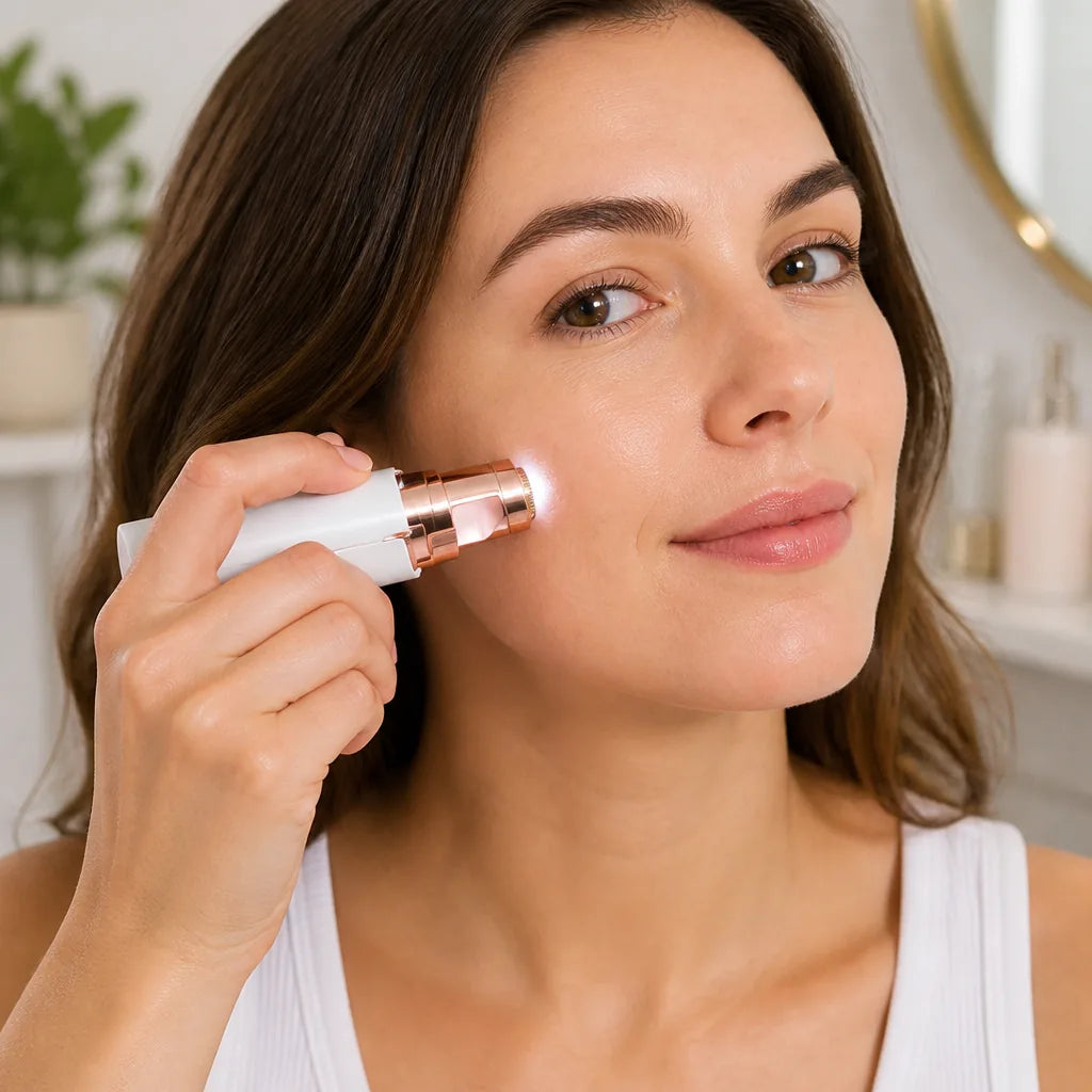 Facial Trimmer Dual-Head Waterproof LED Light