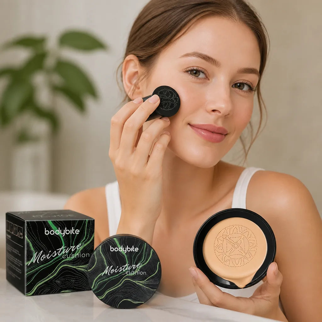 Air Cushion CC Cream Hydrating Dewy Finish Mushroom Applicator
