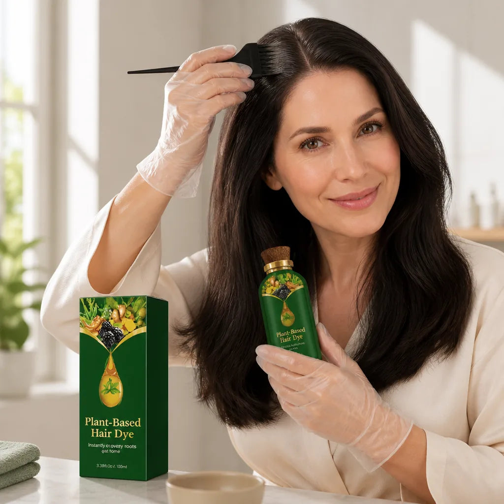 Hair Dye Plant-Based Instant Gray Coverage