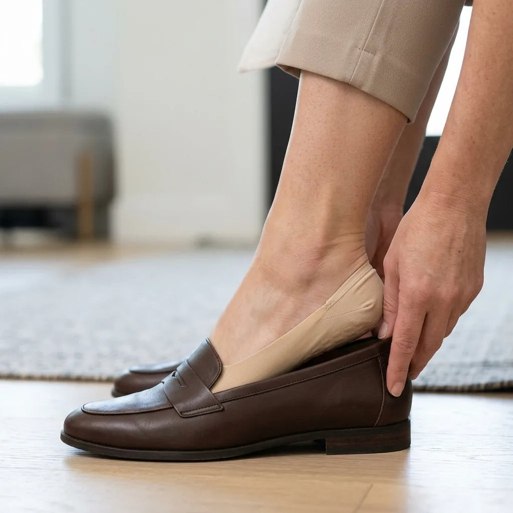 No-Show Liner Socks Ice Silk & Anti-Slip Heel