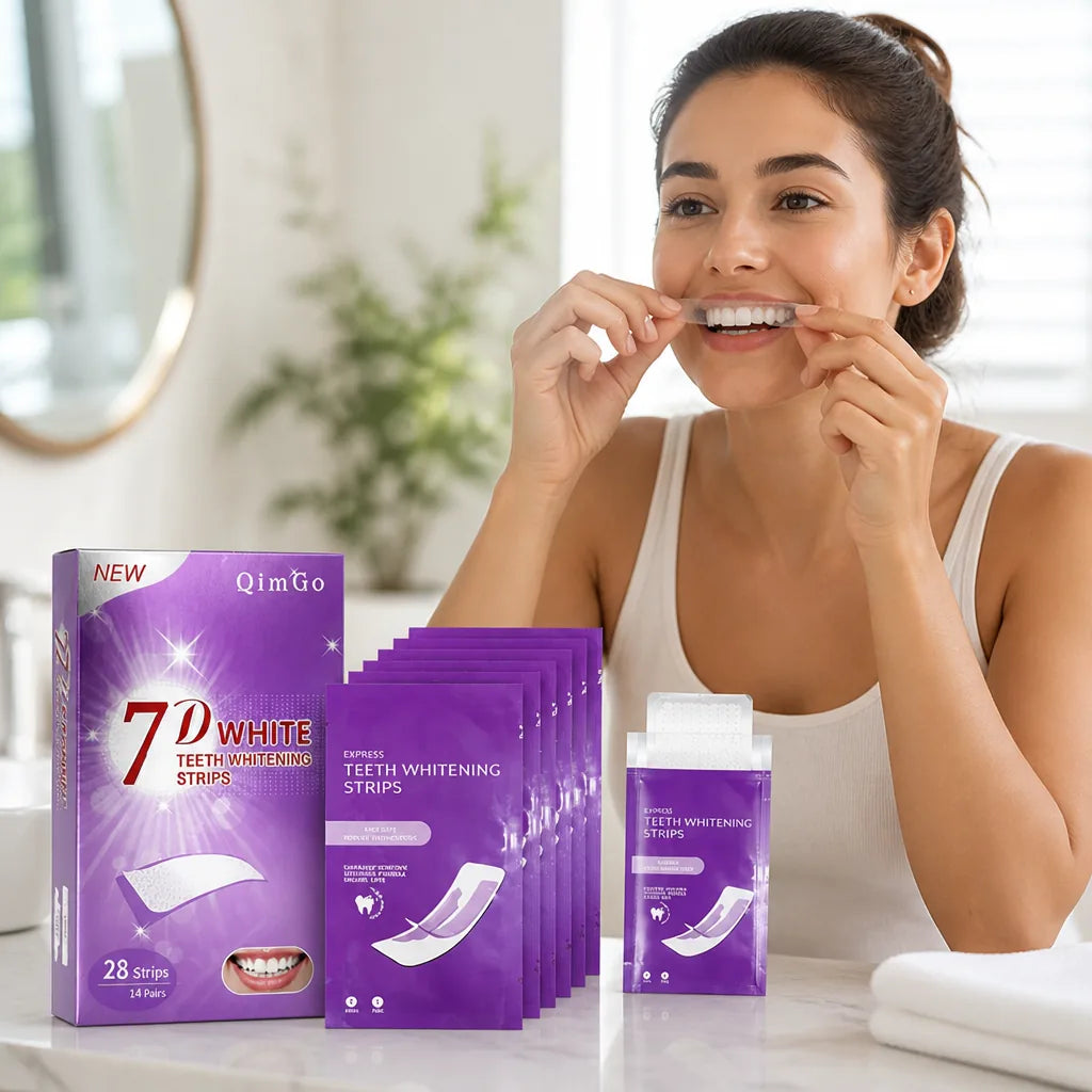 Whitening Strips Fast-Dissolving Microneedle Enamel Strengthening & Gum Health
