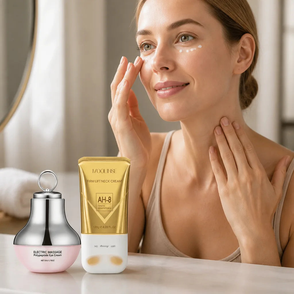 Neck & Eye Cream Set Hydrating Firming Dermatologist Approved