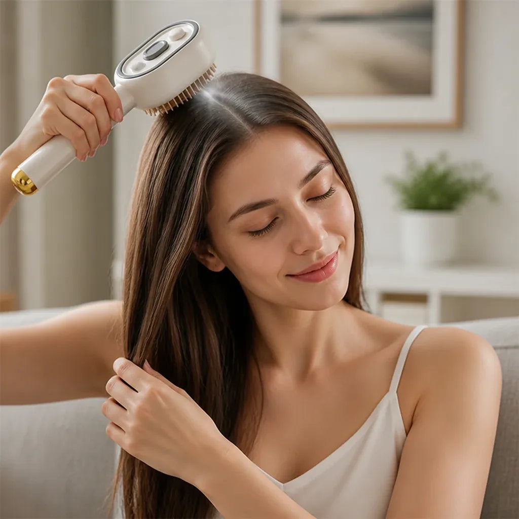 Scalp Massage Brush Fine Mist Hydration & Self-Cleaning