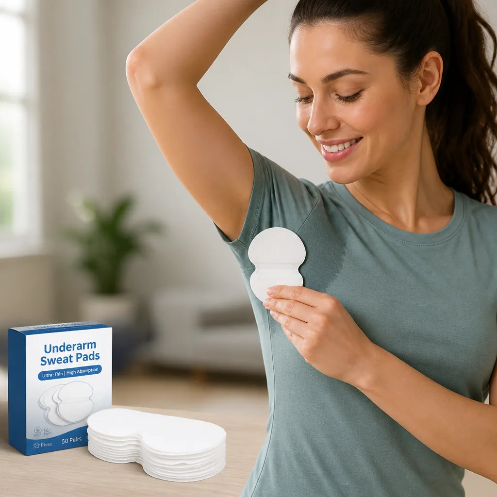 Underarm Sweat Pads Ultra-Thin High-Absorption 50 Pairs