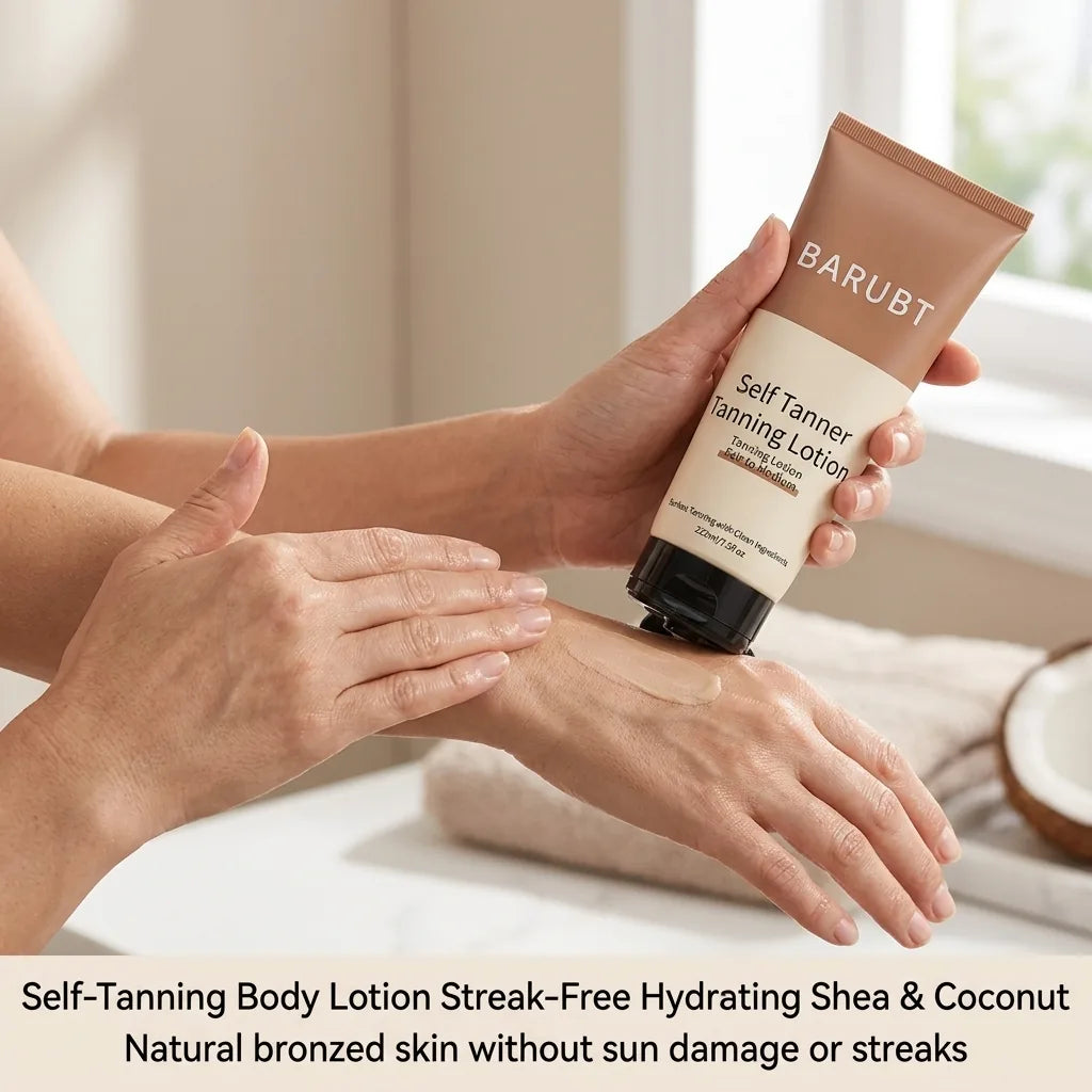 Self-Tanning Body Lotion Streak-Free Hydrating Shea & Coconut
