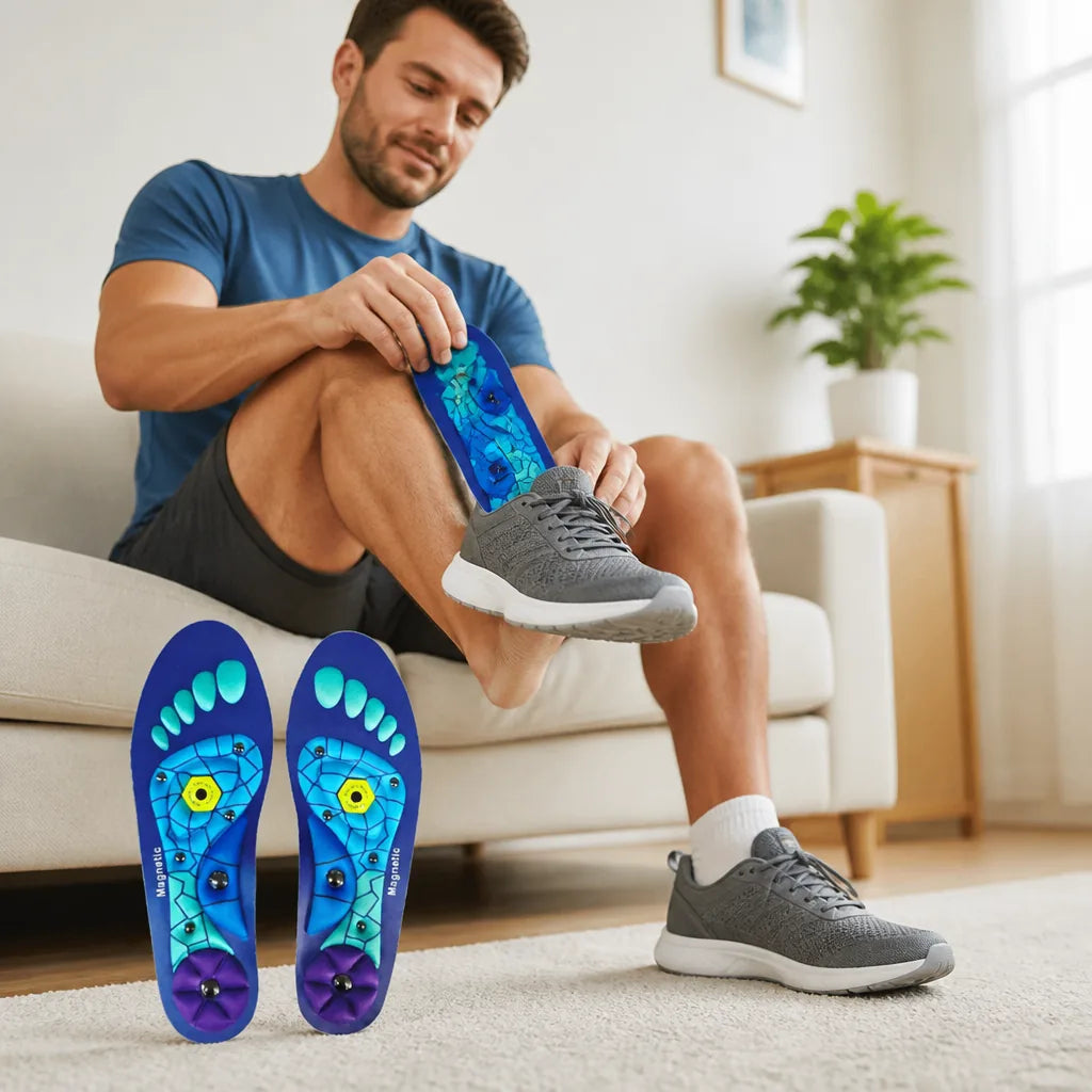 Insoles Magnetic Therapy Triple-Layer Cushioning