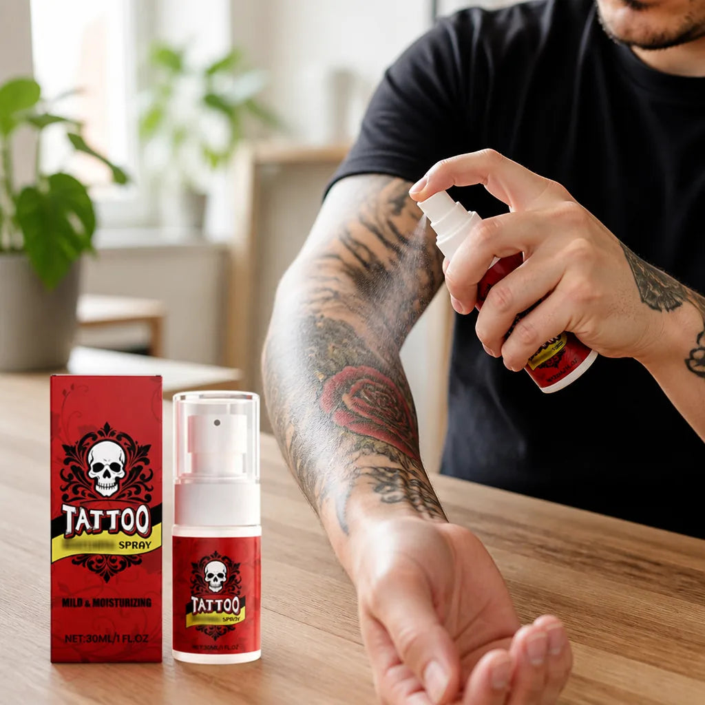 Tattoo Aftercare Spray Color-Enhancing Fast-Absorbing Non-Greasy