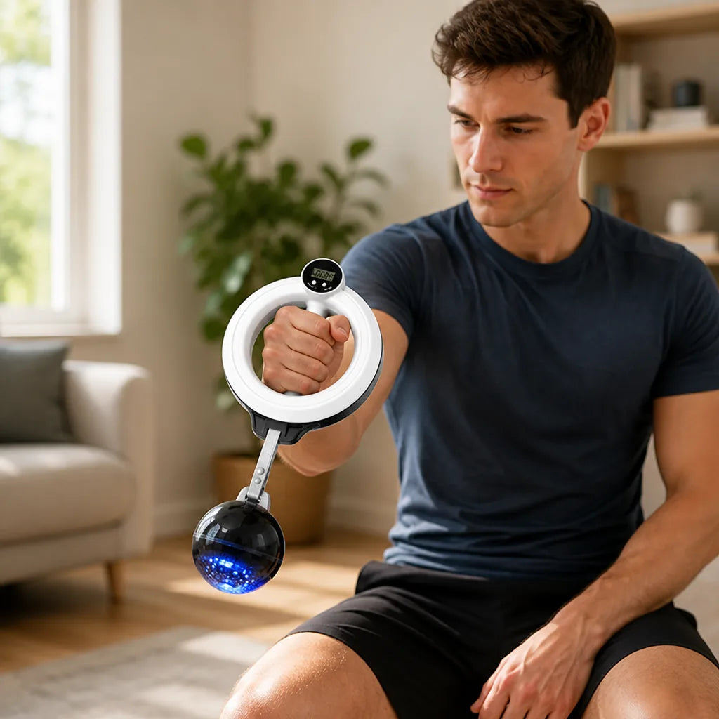 Wrist & Forearm Trainer 360° Rotation LCD Display