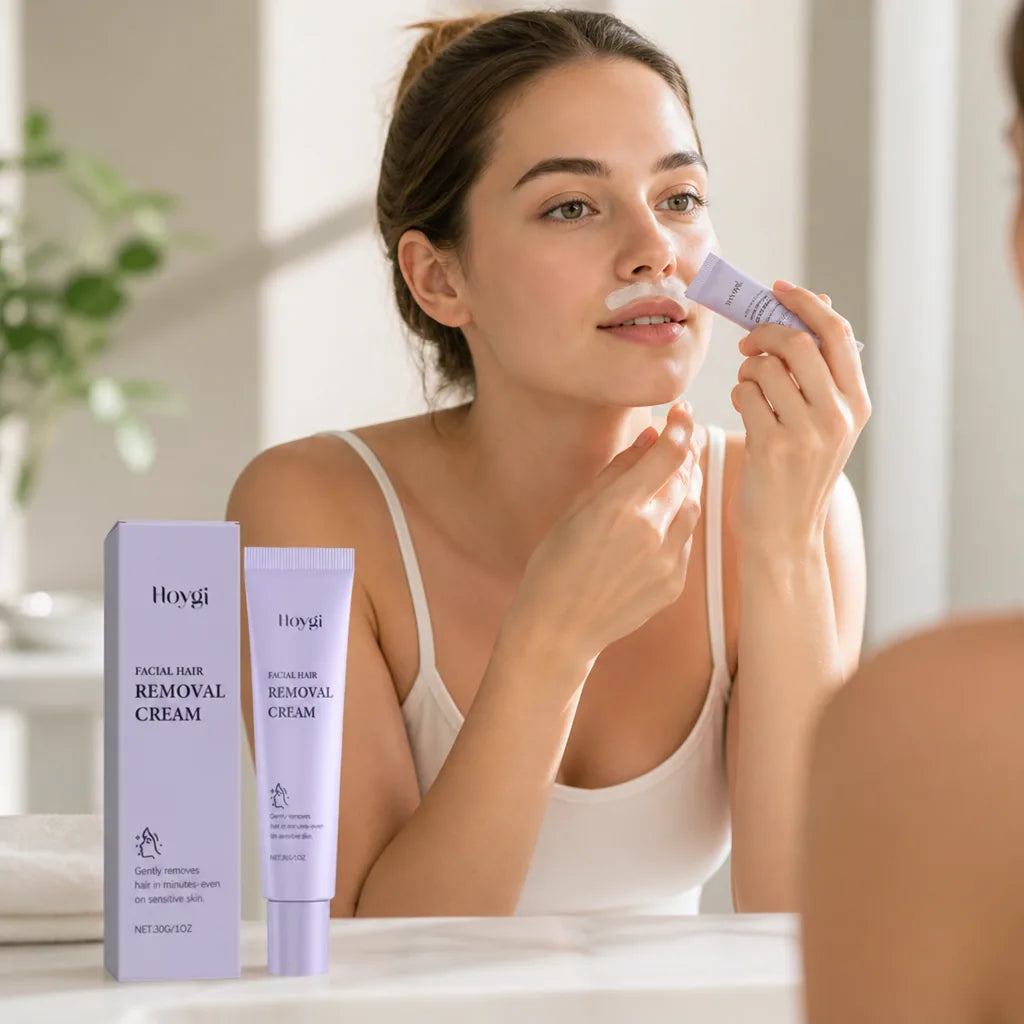 Facial Hair Removal Cream Painless Hydrating Sensitive Skin