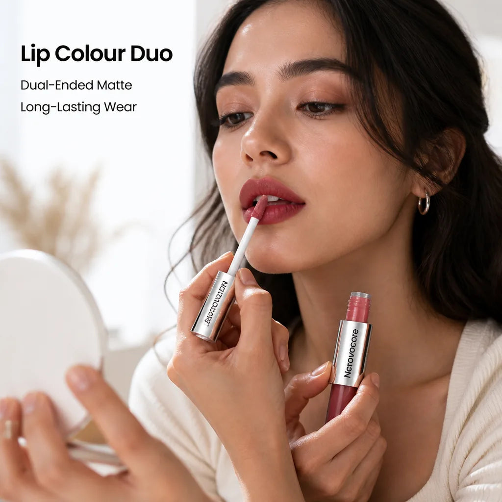 Lip Colour Duo Dual-Ended Matte Long-Lasting Wear