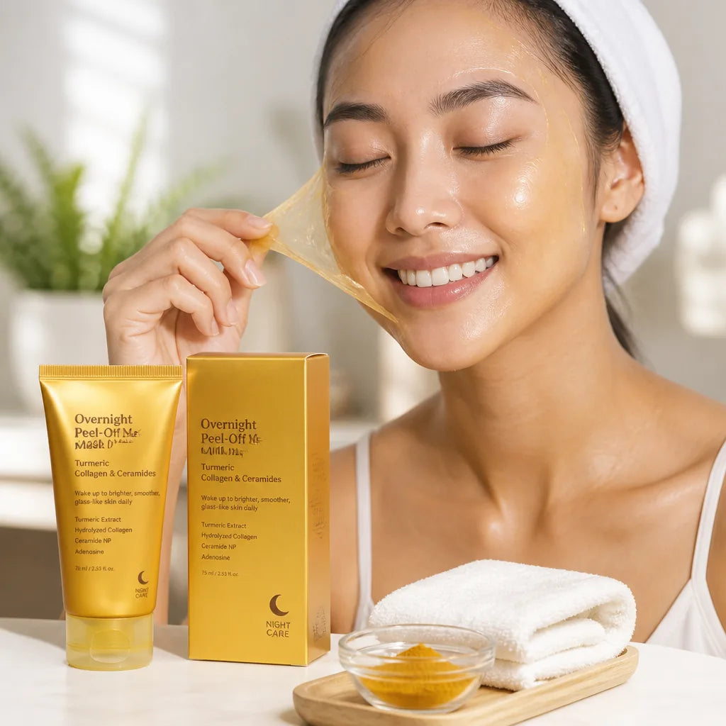 Overnight Peel-Off Face Mask Turmeric Collagen & Ceramides