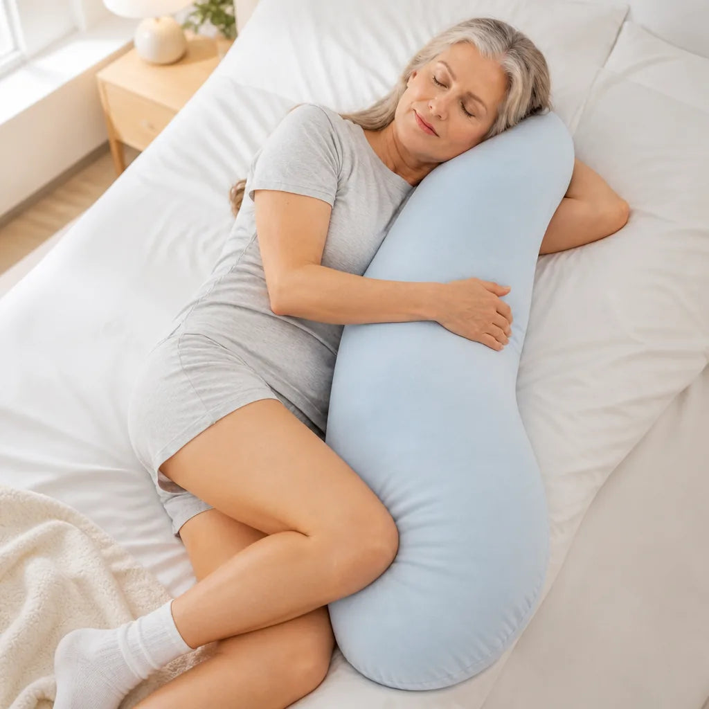Full Body Pillow Wraparound Pea Pod Ultra-Soft Plush