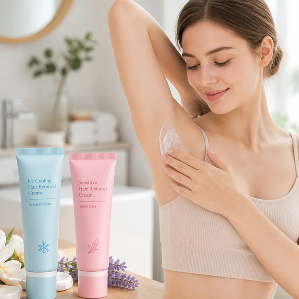 Hair Removal Cream Delicate Areas Soothing Botanicals & Niacinamide