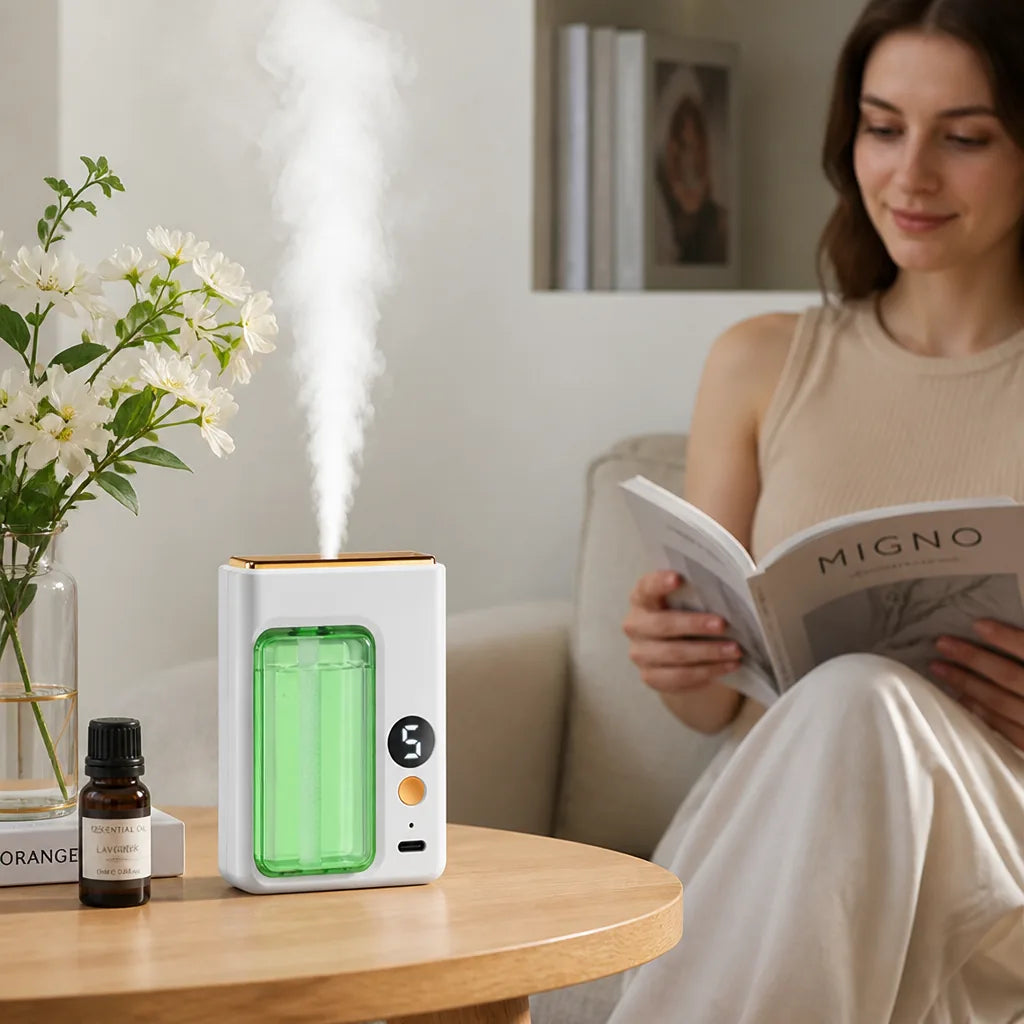 Aroma Diffuser Digital Display Nano-Spray USB Rechargeable