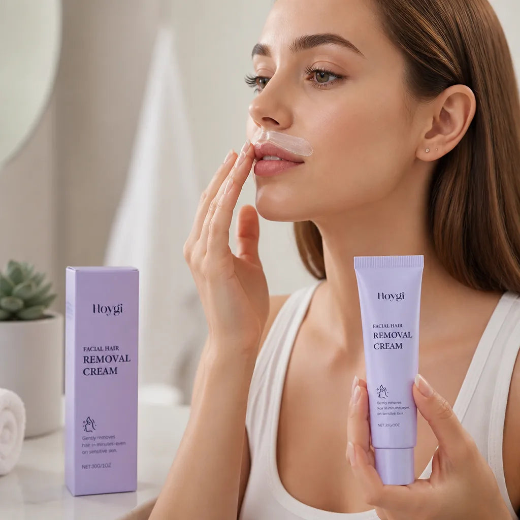 Facial Hair Removal Cream Sensitive Skin Chamomile & Aloe