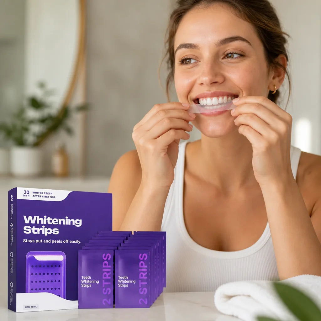 Whitening Strips Sensitive-Friendly Ultra-Thin Mint