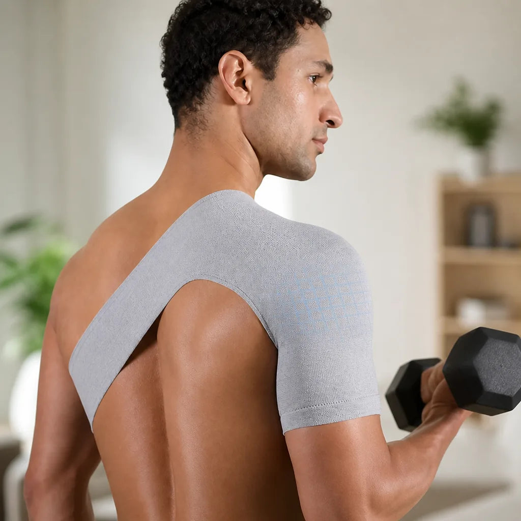 Shoulder Support Sleeve 360 Degree Compression & Dual-Pressure Support