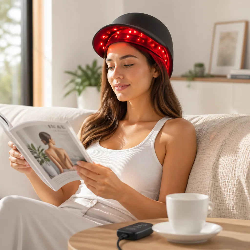 Hair Therapy Cap 3-in-1 LED & Heat Rechargeable USB-C