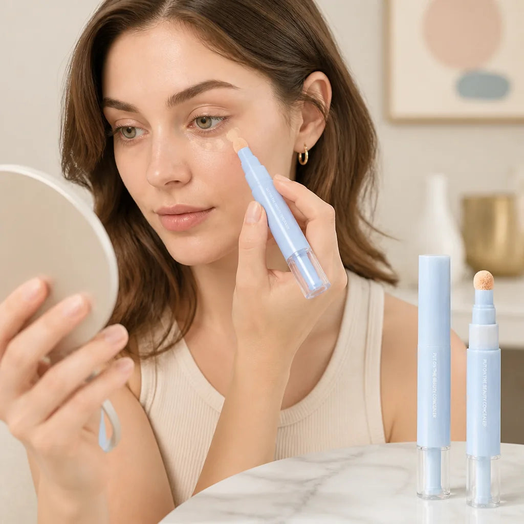 Under-Eye Concealer Pen 24-Hour Hydration Twist Pen & Sponge-Tip