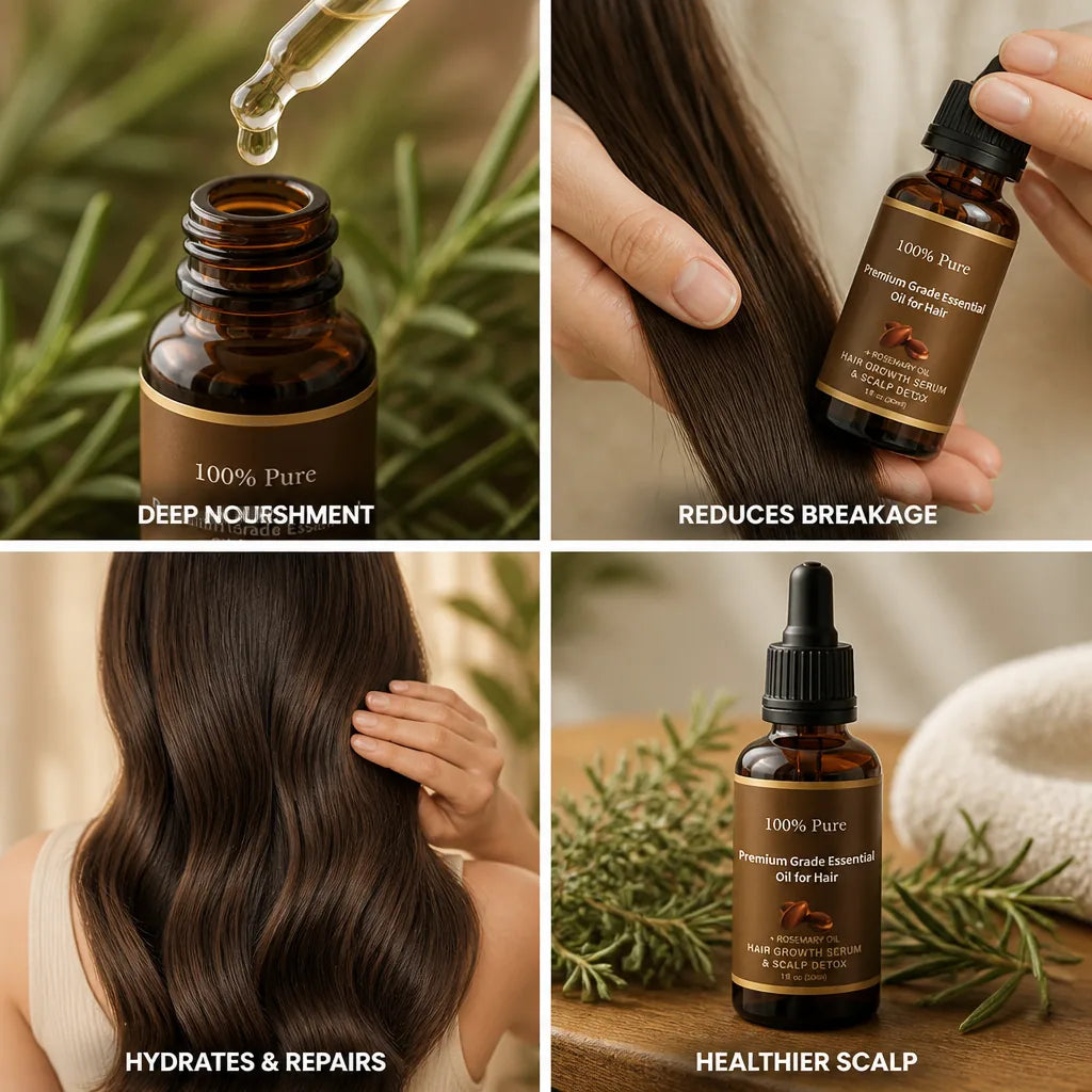 Hair Oil Organic Rosemary Strengthening & Nourishing