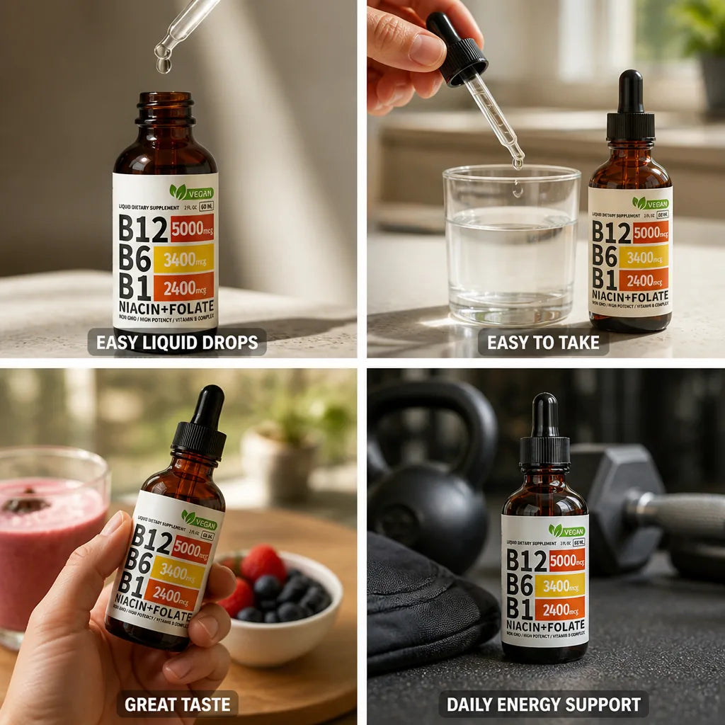 B-Complex Liquid Drops 5-in-1 Energy & Focus
