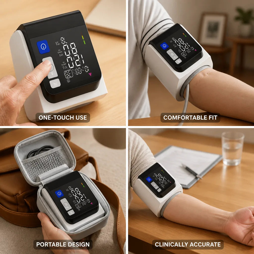 Upper-Arm Blood Pressure Monitor Clinically Validated One-Touch