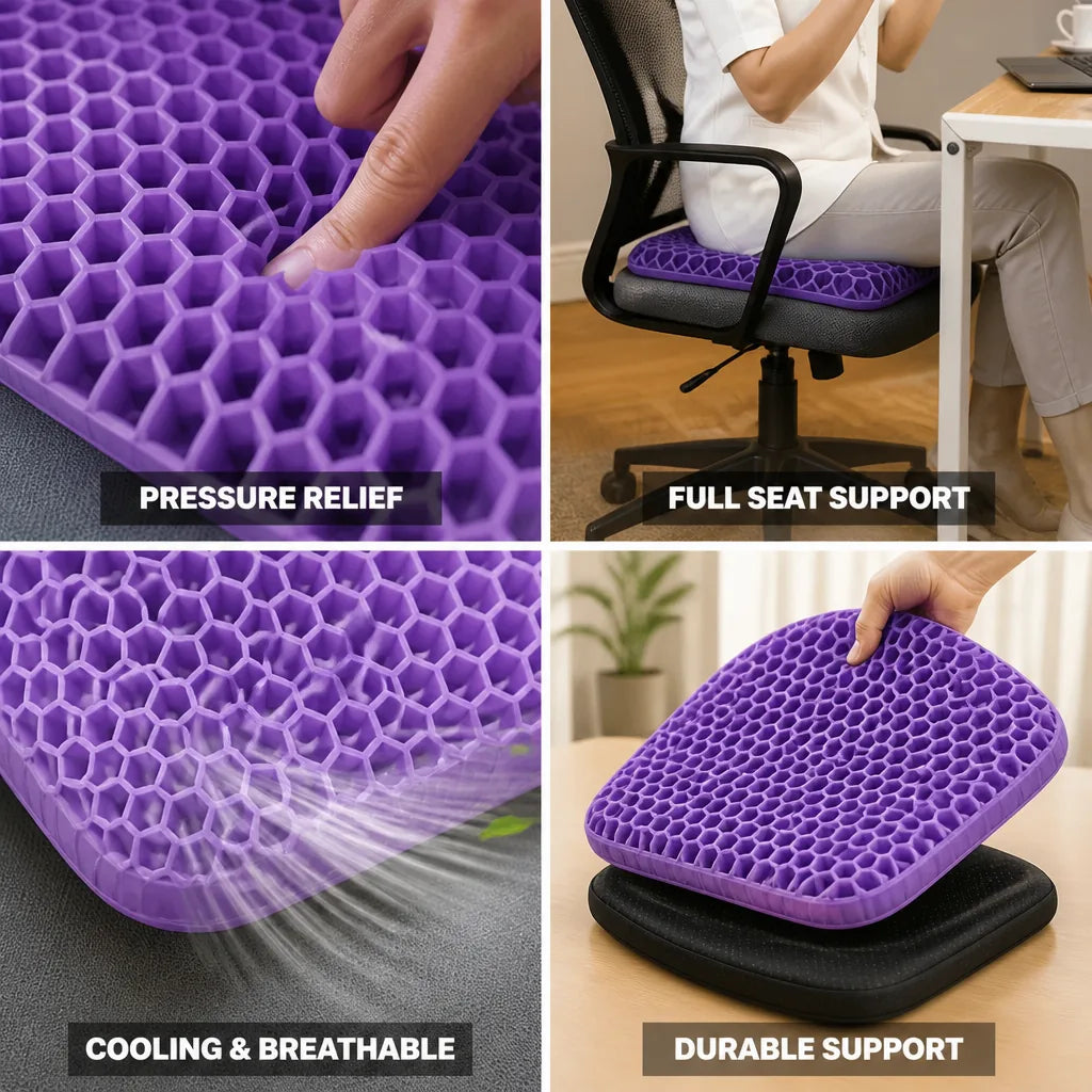 Seat Cushion Cooling Gel Full-Seat Pressure Relief