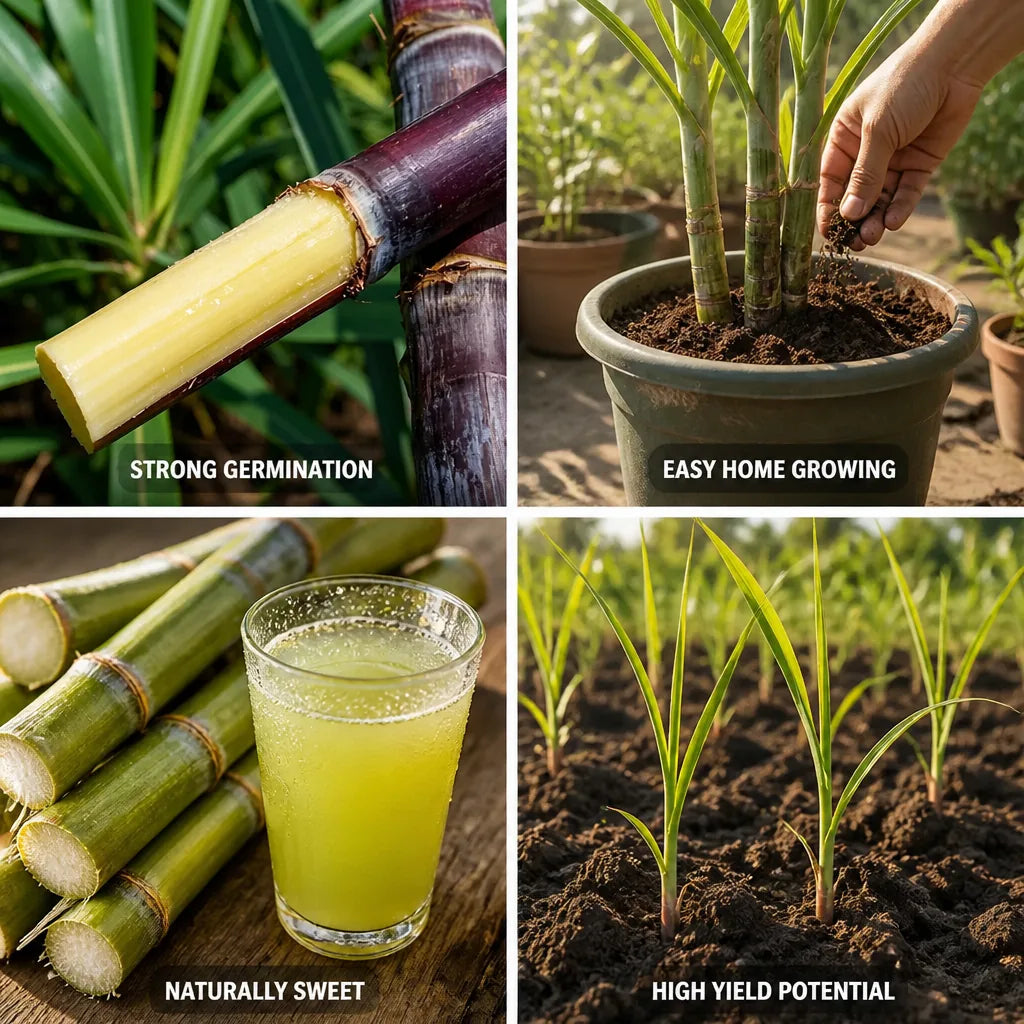 Sugarcane Seeds High Germination High Yield
