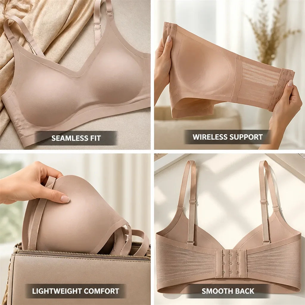 Seamless Bra W-Shaped Support & Molded Cups