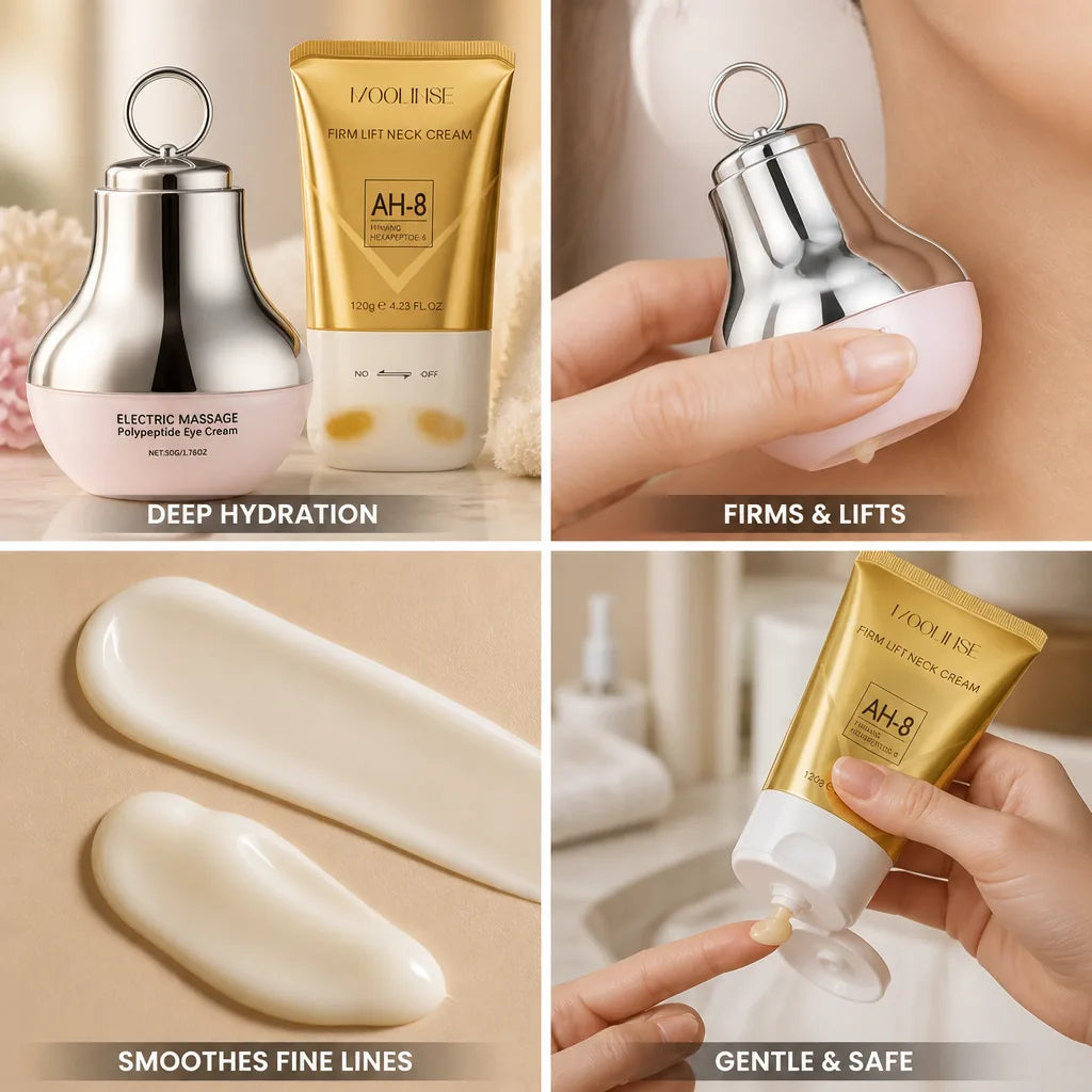 Neck & Eye Cream Set Hydrating Firming Dermatologist Approved