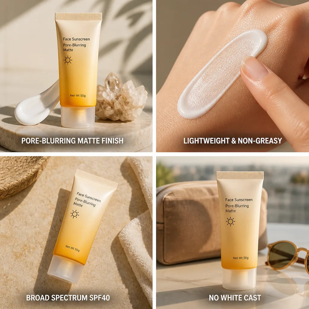 Face Sunscreen Pore-Blurring Matte SPF40