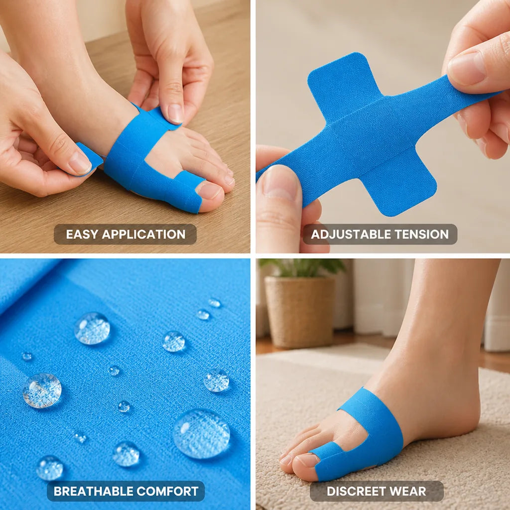 Bunion Corrector Tape Pre-Cut Adjustable & Breathable