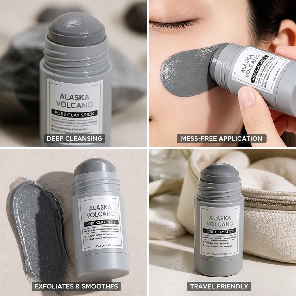 Mud Mask Stick Volcanic Clay & Charcoal