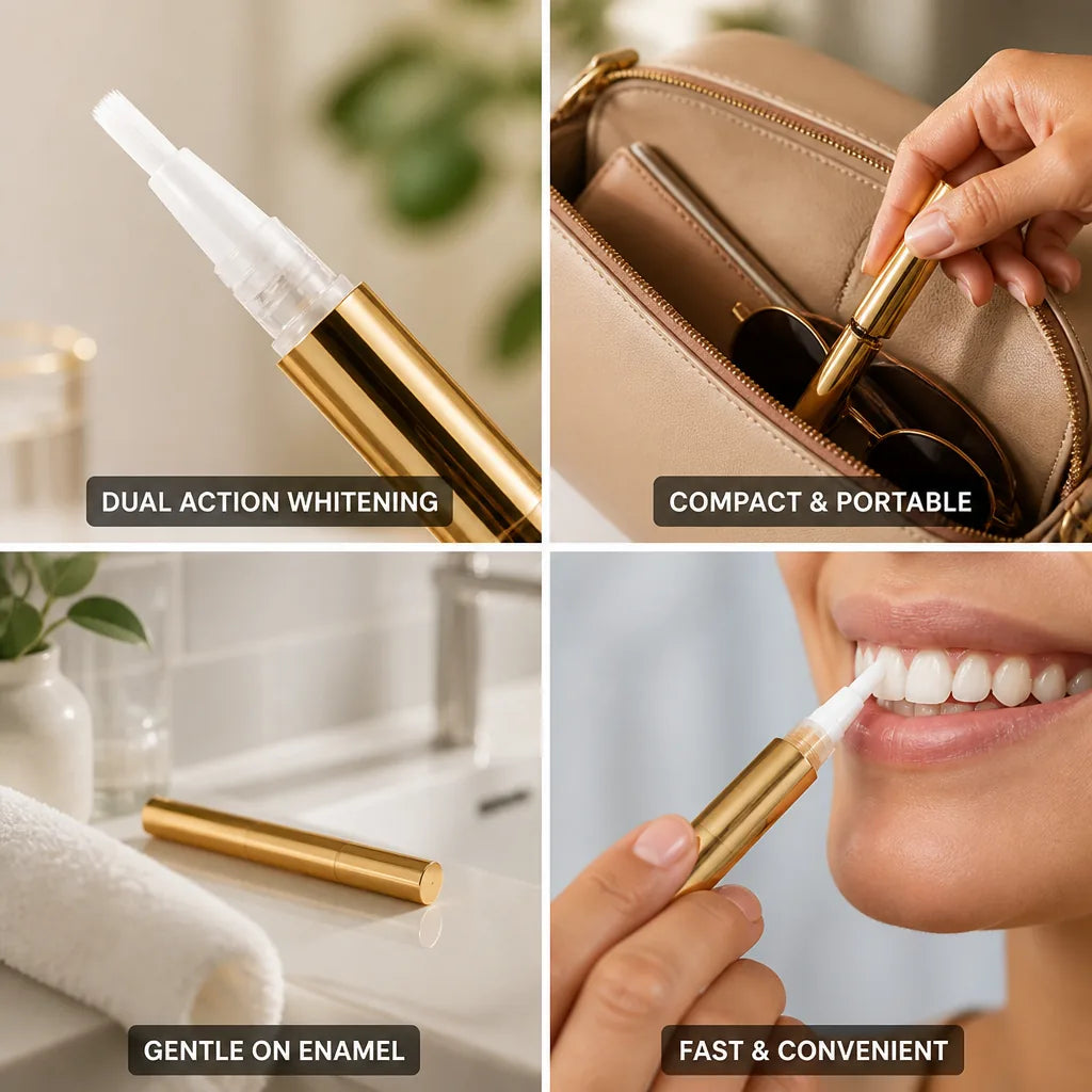 Teeth Whitening Pen Gentle Dual Action Travel Size