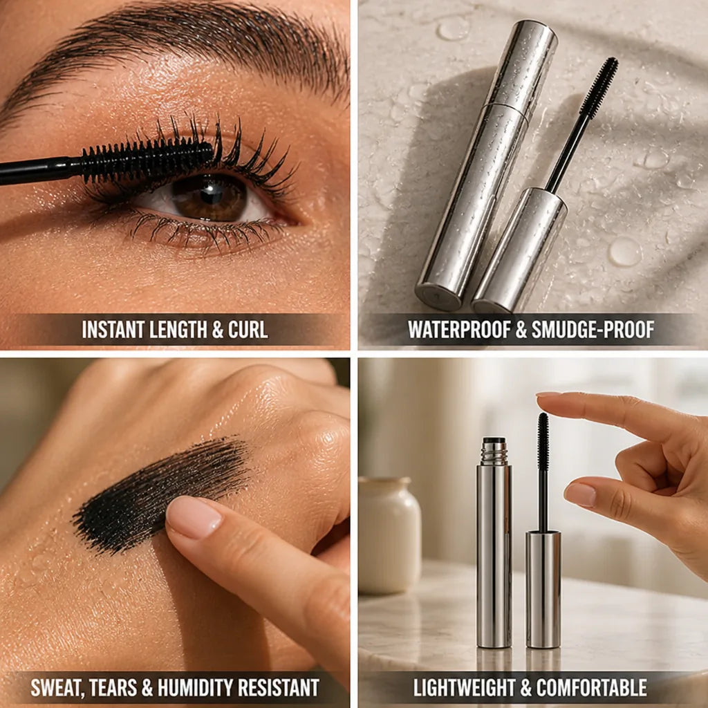 Mascara Curling & Lengthening Waterproof Smudge-Proof