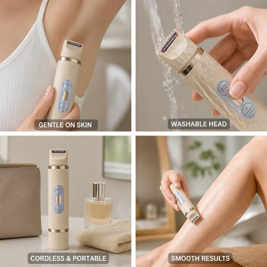 Electric Shaver 2-in-1 Cordless Sensitive Skin