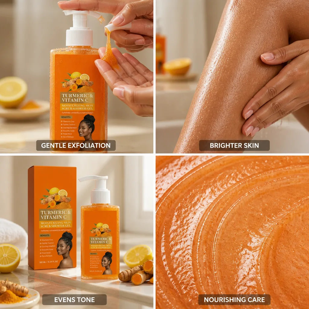 Brightening Scrub Turmeric & Vitamin C Gentle Exfoliation