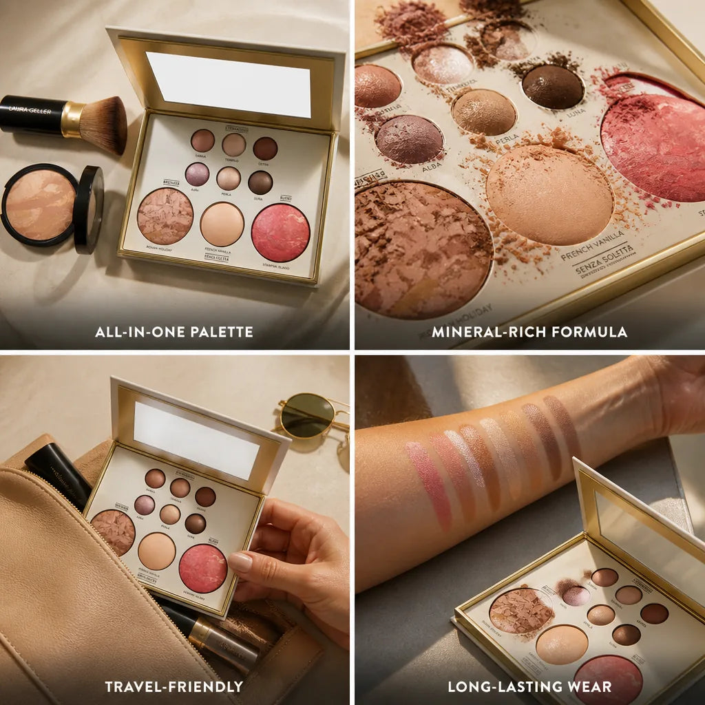 Baked Makeup Palette Mineral 12-Hour Wear