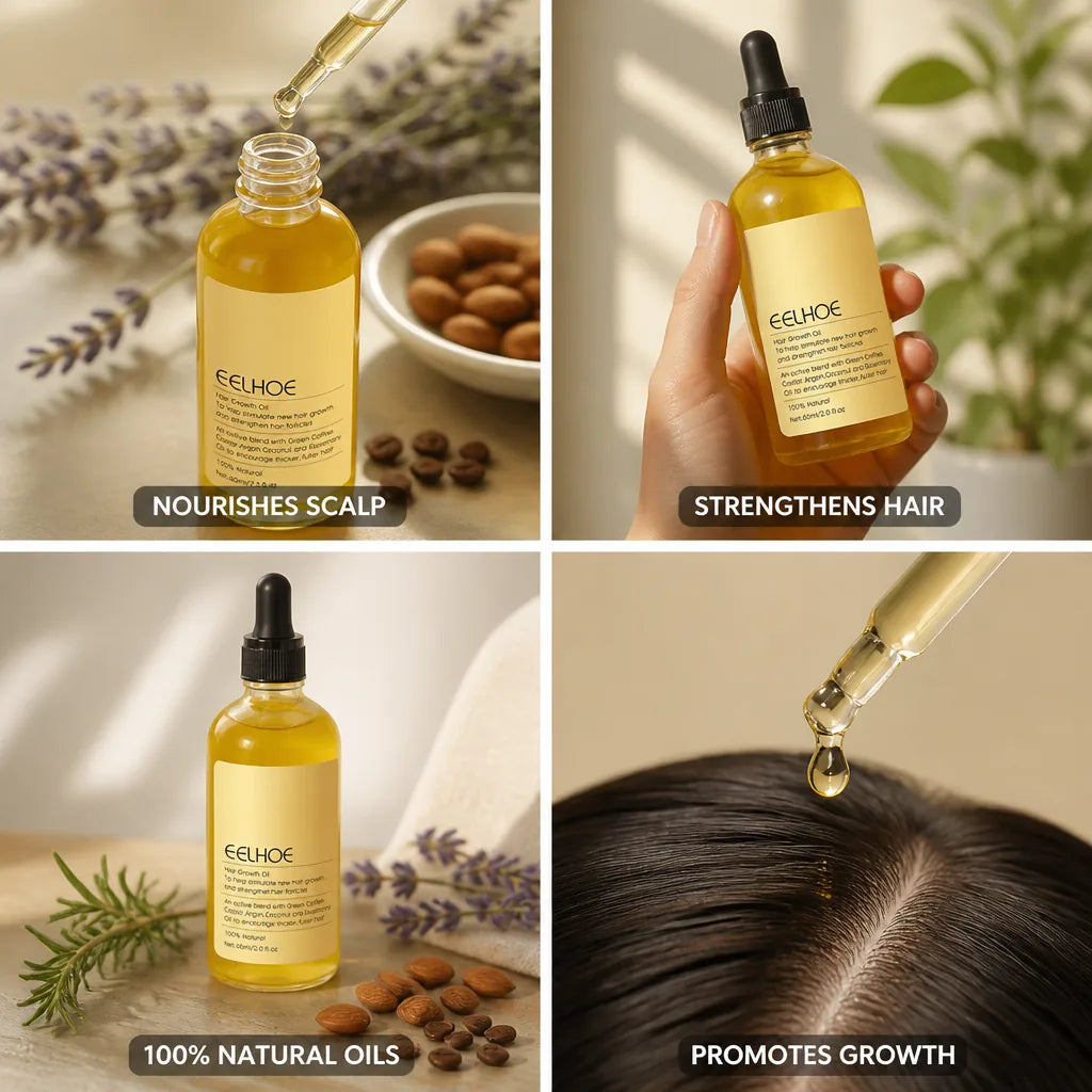 Hair Growth Oil 11 Natural Oils Vegan & Cruelty-Free