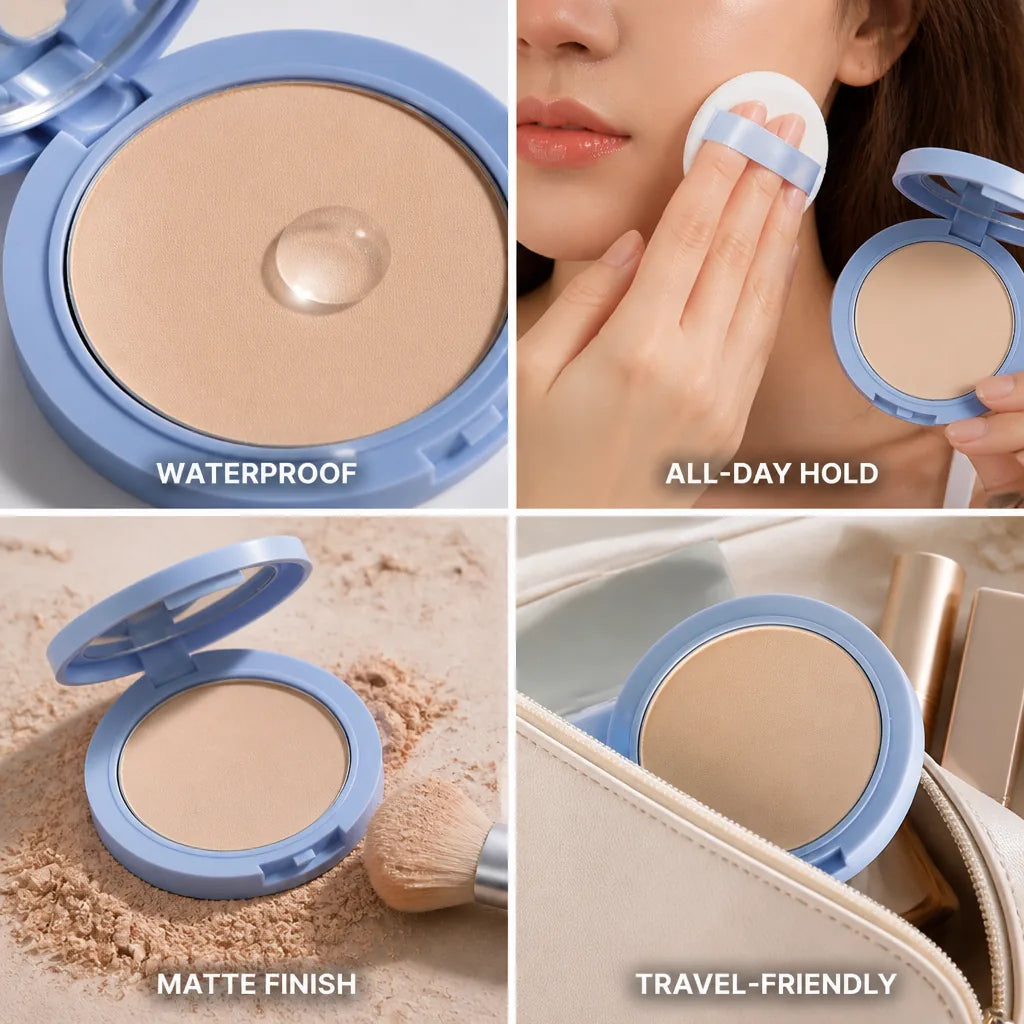 Pressed Setting Powder All-Day Hold Waterproof & Sweat-Resistant