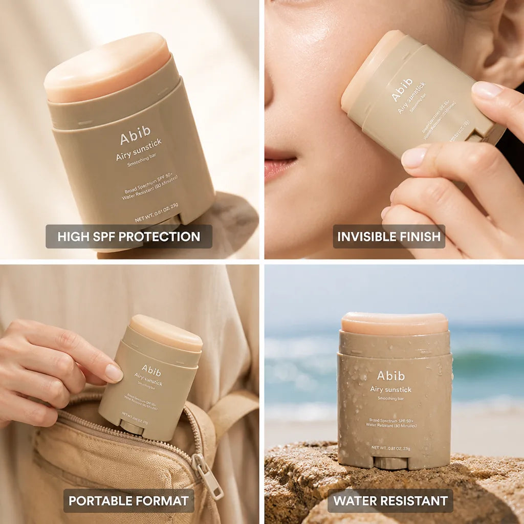 Face Sunscreen Stick SPF50+ Broad-Spectrum Invisible Finish