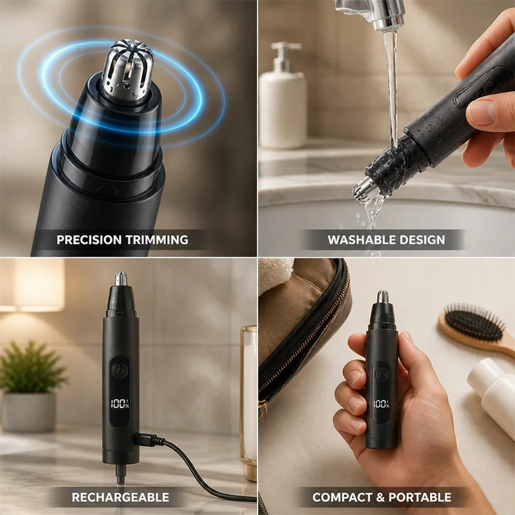 Nose Hair Trimmer Precision Rechargeable & Cordless