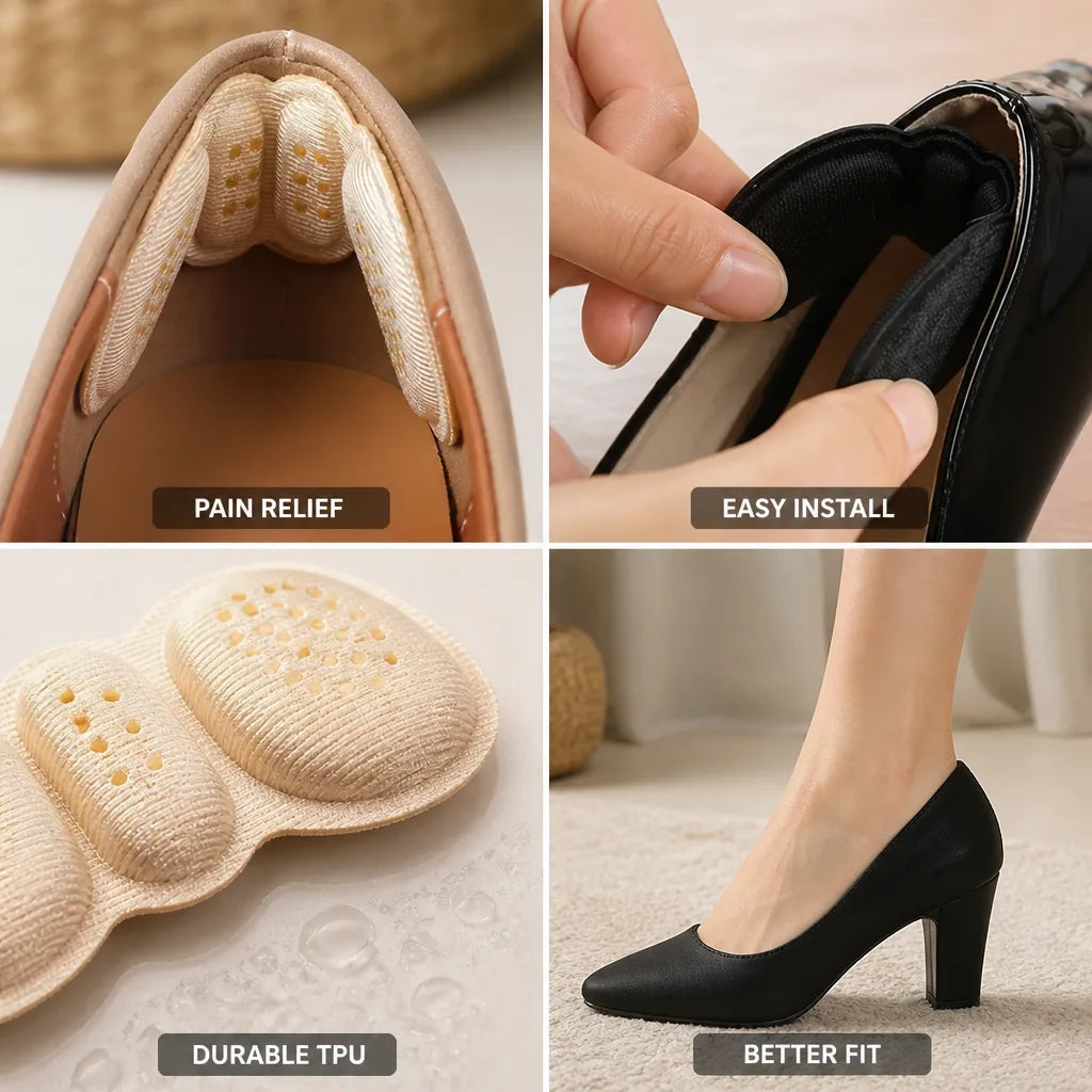 Heel Cushion Self-Adhesive Pain Relief & Anti-Blister