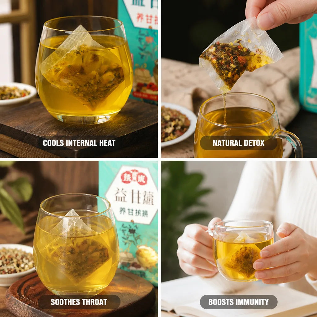 Herbal Tea Bags Cooling Detox Throat & Immune Support
