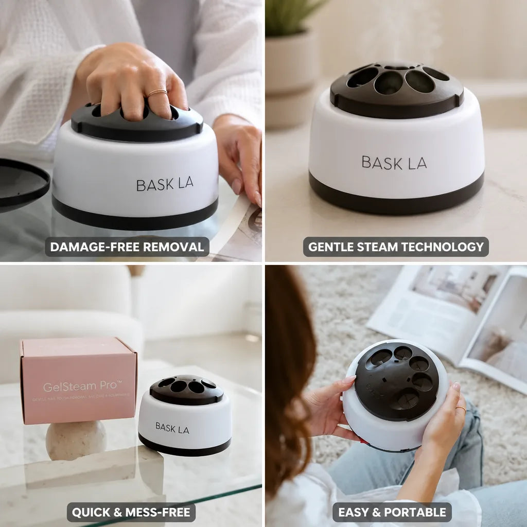 Gel Nail Remover Steam Technology Damage-Free & Mess-Free