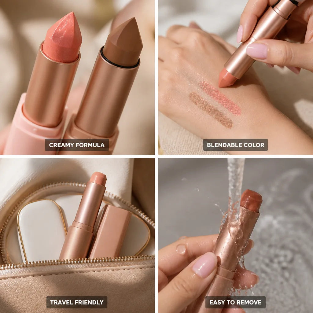 Bronzer & Blush Stick Duo Creamy Twist-Up Travel Size
