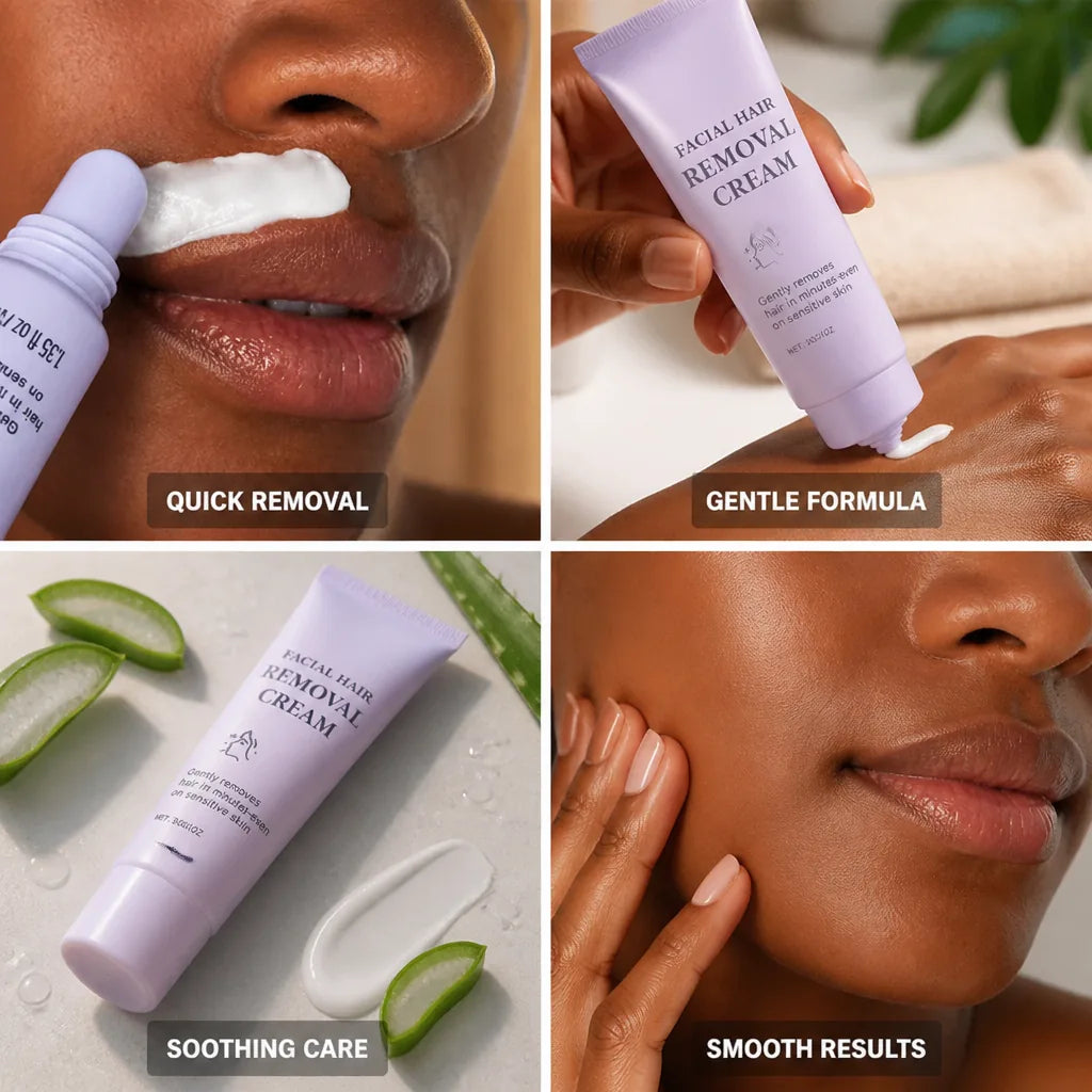 Facial Hair Removal Cream Gentle Aloe & Vitamin E
