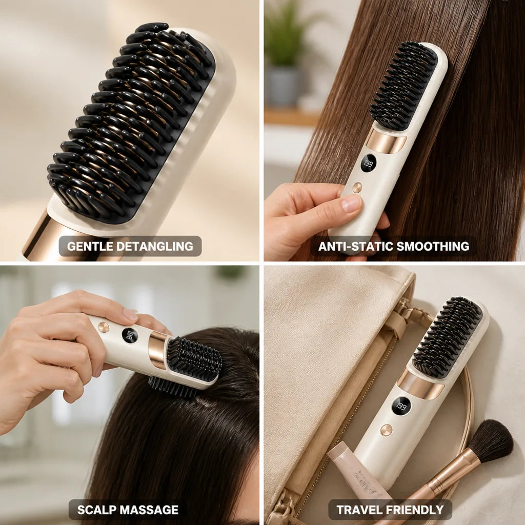 Detangling Comb Rounded Teeth Anti-Static