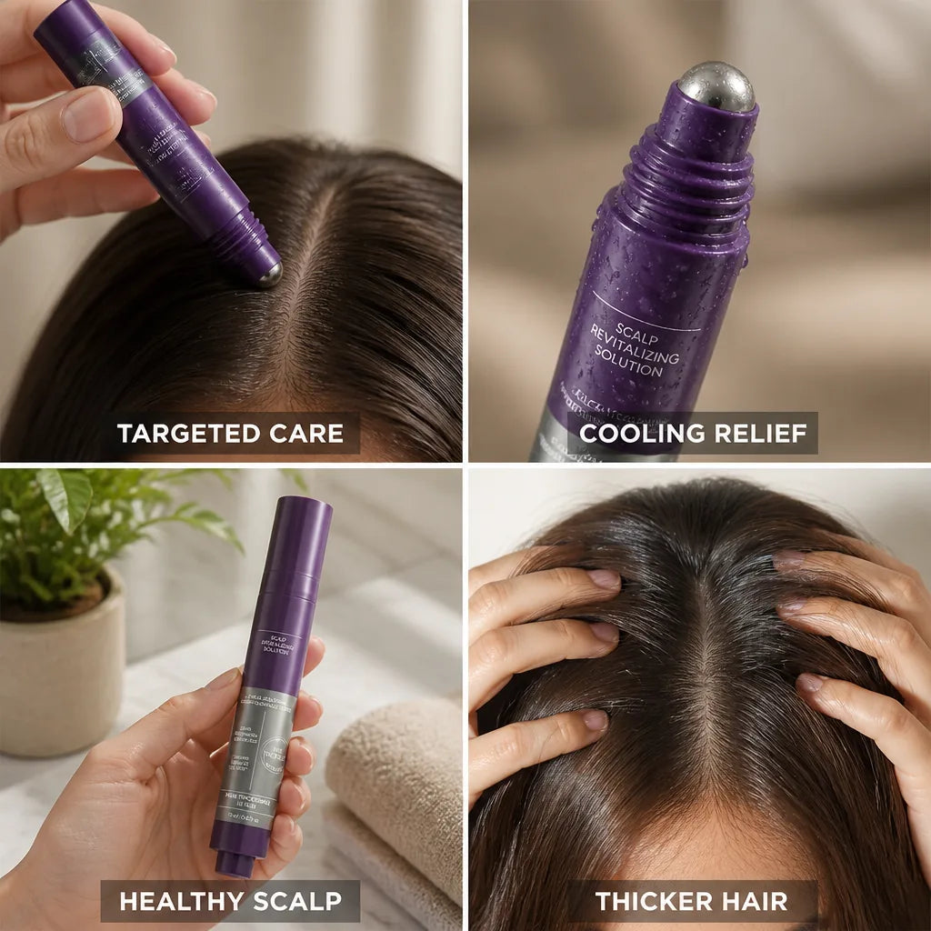 Scalp Roll-On Serum Cooling Metal Tip Biotin & Niacinamide